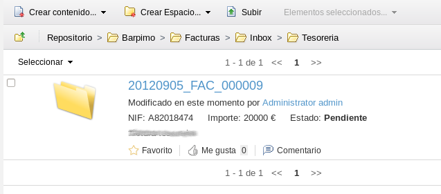 Workflow de facturación basado en Alfresco ECM en Barpimo
